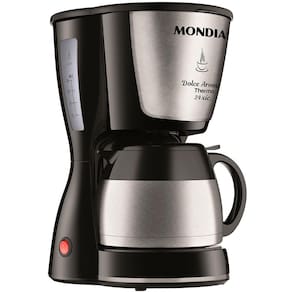 Cafeteira Elétrica Mondial Dolce Arome Thermo Inox C-33 JT 24 Xícaras - Preta - 110V