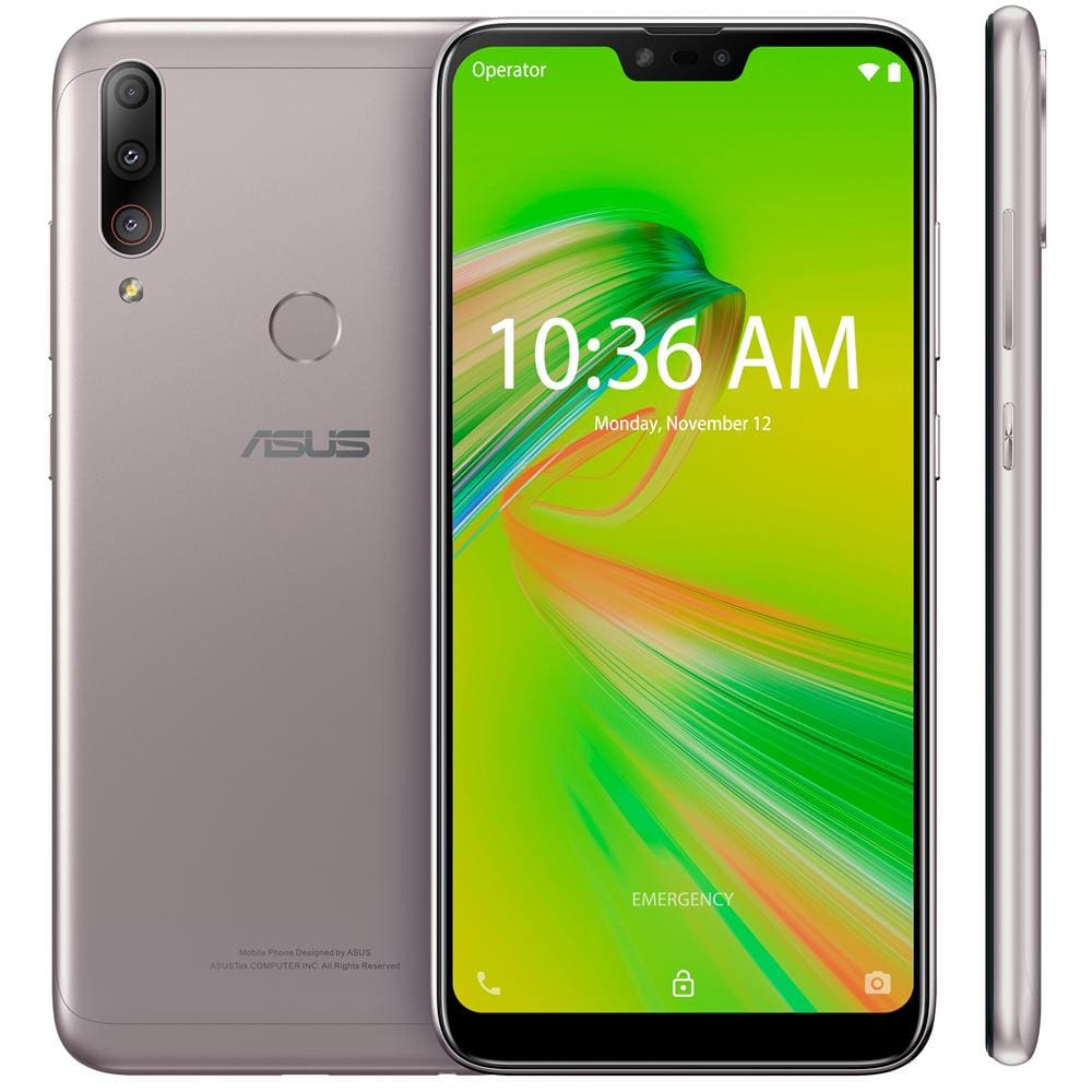 Smartphone Asus ZenFone Max Shot ZB634KL Prata 64GB, Tela 6.2", Dual Chip, Câmera Traseira Tripla, Android 8.0, Processador Octa Core e 4GB RAM
