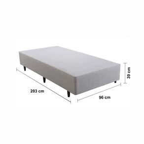 Base Box para Colchão King Size Herval Sense 39x96x203 cm - Bege