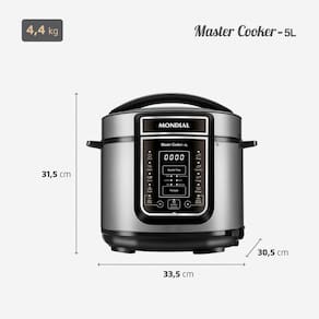 Panela Elétrica de Pressão Mondial Digital Master Cooker PE-38 5L - Preta