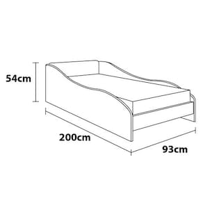 Cama Infantil J&A Móveis Carro Speed - Vermelha - 2