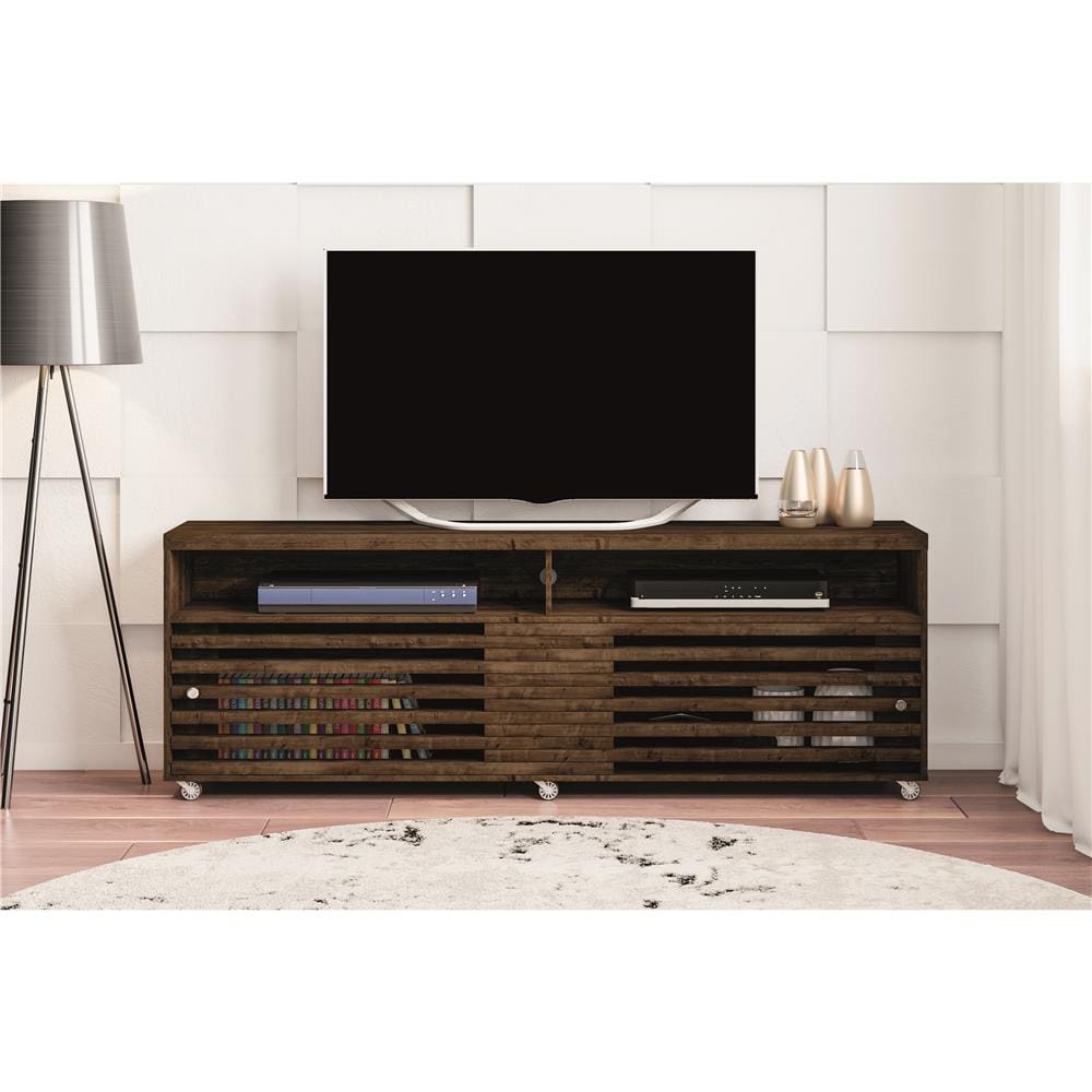 Rack Madetec Cross com 182 cm de Largura, Ideal para TV de Até 65” - Nogal - 2