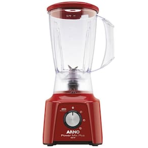 Liquidificador Arno Power Mix Plus LQ21 Vermelho 550W com 3 Velocidades