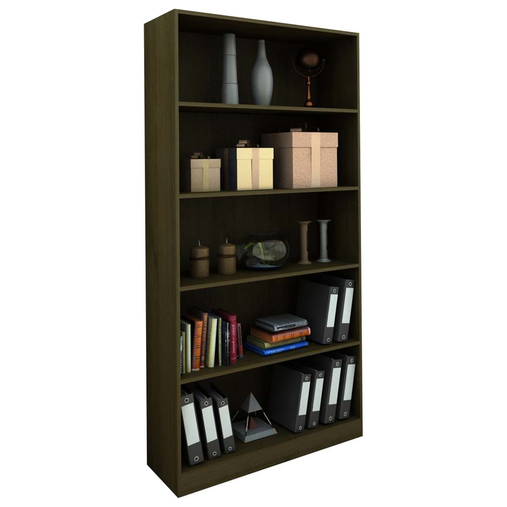 Estante Politorno Aliança 2356 com 4 Prateleiras - Tabaco - 1