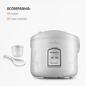Panela Elétrica de Arroz Mondial Bianca Rice PE-10 10 Xícaras - Branca