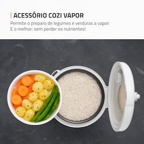 Panela Elétrica de Arroz Mondial Bianca Rice PE-10 10 Xícaras - Branca