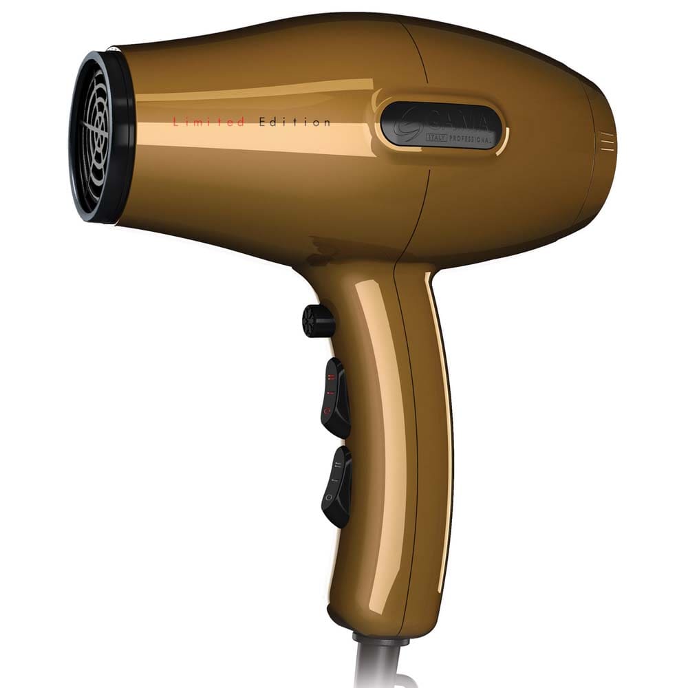Secador de Cabelos GA.MA Italy Super Compact 3.6 Gold Motor AC Profissional e 4 Temperaturas 1700W – Dourado/Preto - 110V - 3