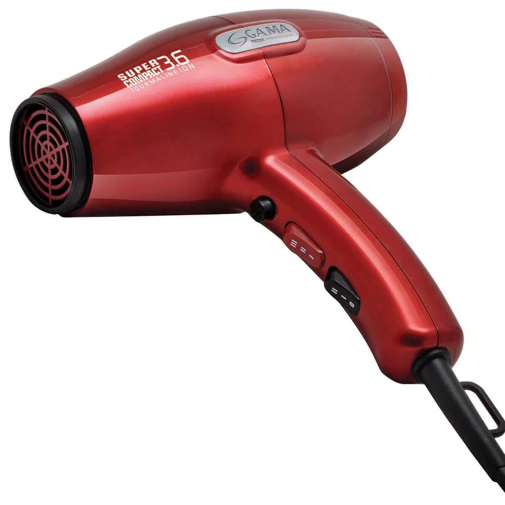 Secador de Cabelos GA.MA Italy Super Compact 3.6 Tourmaline Íon com Infravermelho e 4 Temperaturas 1900W – Vermelho - 110V - 1