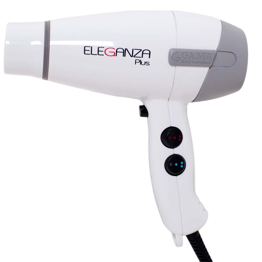 Secador de Cabelos GA.MA Italy Íon Eleganza Plus Motor AC Profissional e 4 Temperaturas 2000W – Branco - 220V - 3