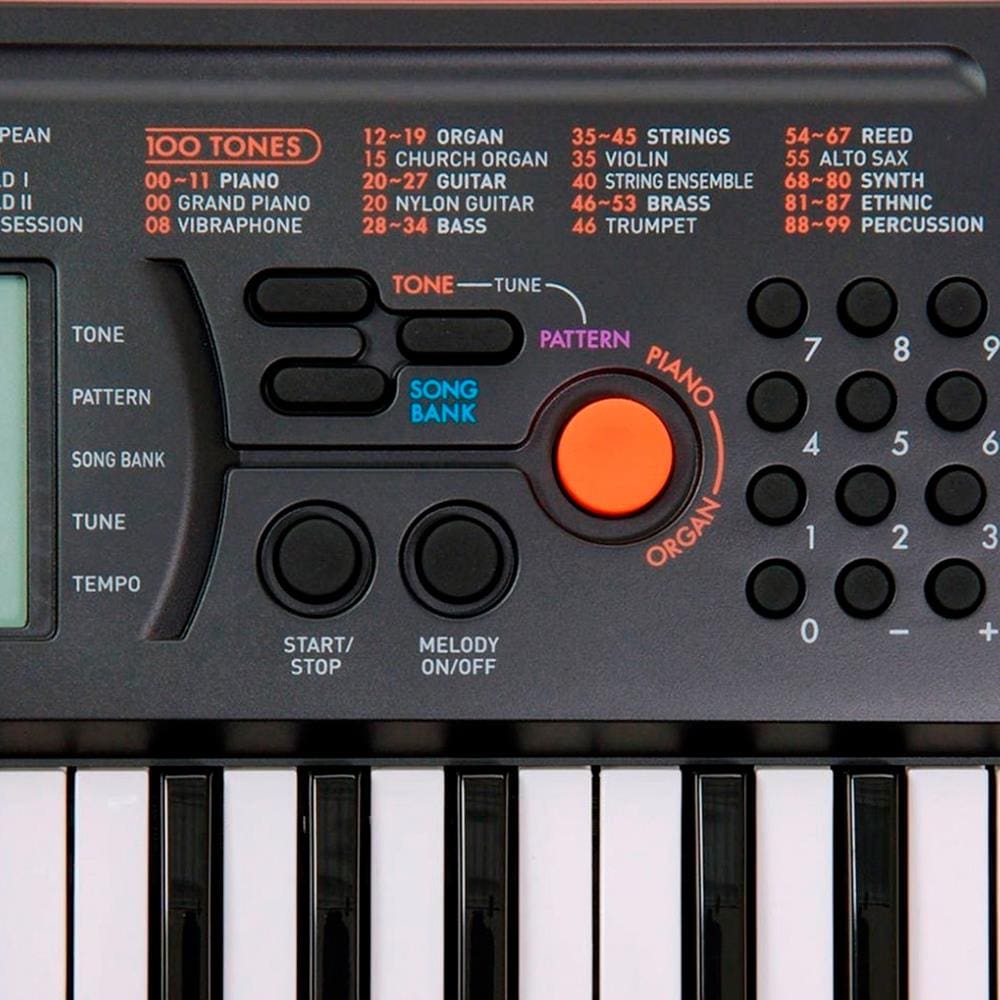 Teclado Musical Infantil Casio Sa76 Laranja