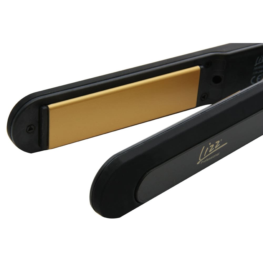 Prancha Lizz Titanium Ionic Gold YL0005 Preta - 36W - 2