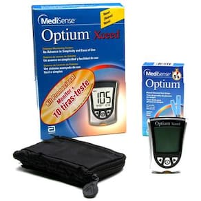 Medidor de Glicose Optium Xceed c/ 10 Tiras Teste - 1