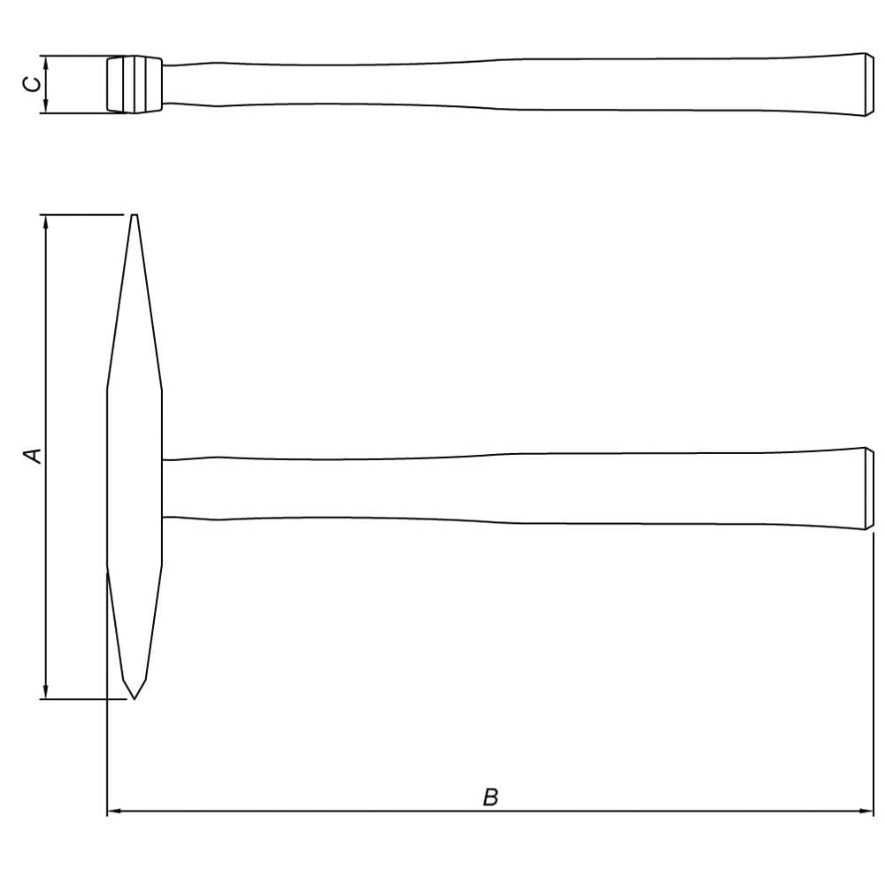Martelo Picador de Solda Tramontina - 290g - MARTELO PICADOR DE SOLDA 290G MADEIRA TRAMONTINA - 1