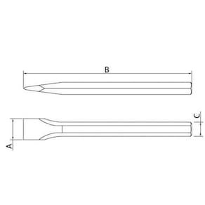 Talhadeira com Barra Sextavada Tramontina - 10" - TALHADEIRA 10 PRETO TRAMONTINA - 2