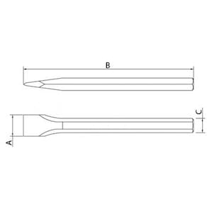 Talhadeira com Barra Sextavada Tramontina Acabamento Fosfatizado Preto - 14" - TALHADEIRA 14 PRETO TRAMONTINA - 1