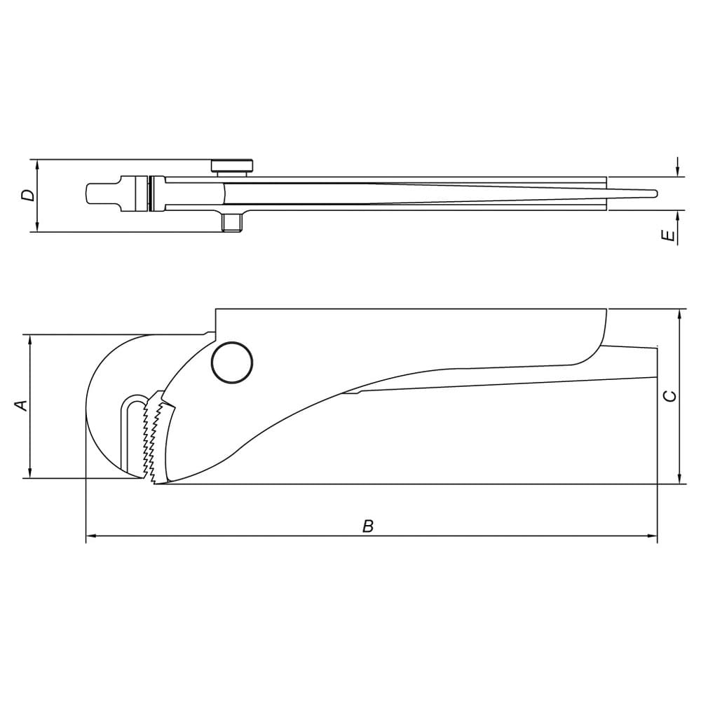 Alicate Para Canos Tramontina 9” - Amarelo - ALICATE CANOS 9 AMARELO TRAMONTINA - 1