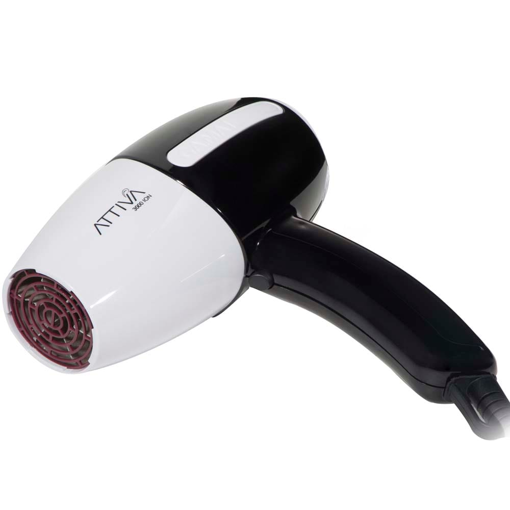 Secador de Cabelos GA.MA Italy Attiva 3000 Íon Motor AC Profissional e 4 Temperaturas 2100W – Branco - 110 v - 1