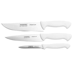 Conjunto de Facas Tramontina Premium em Inox e Polipropileno - 3 Peças - 1