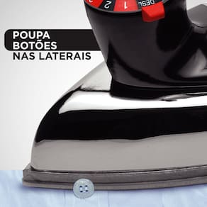 Ferro de Passar a Seco Black Decker VFA1110TM2 com Base de Alumínio