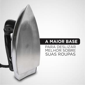 Ferro de Passar a Seco Black Decker VFA1110TM2 com Base de Alumínio