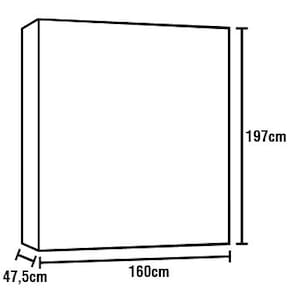 Roupeiro Infantil Multimóveis Pé-de-Molque 4 Portas e 2 Gavetas – Branco - 2