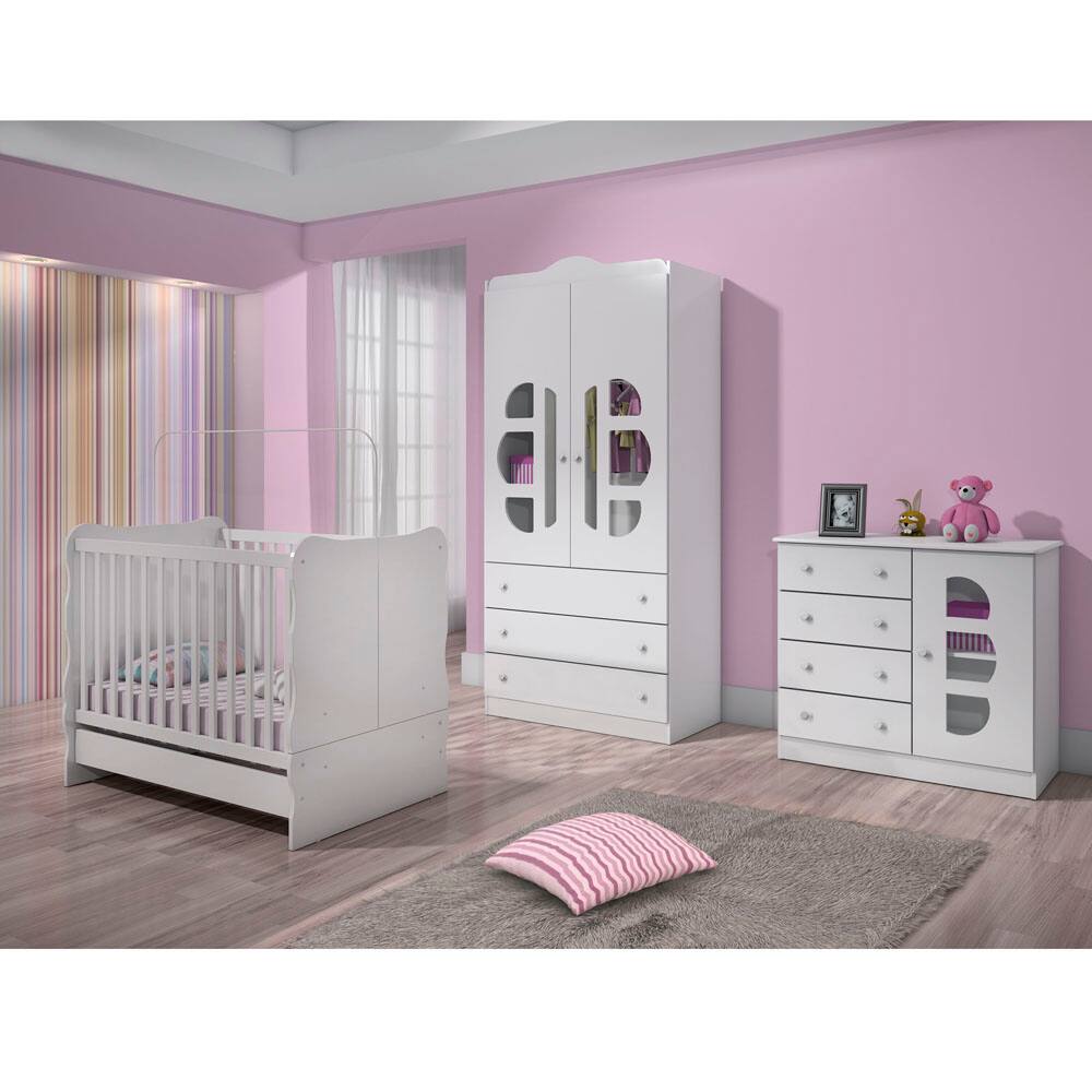 Berço Kiplac Móveis Pimpolho - Branco - 1