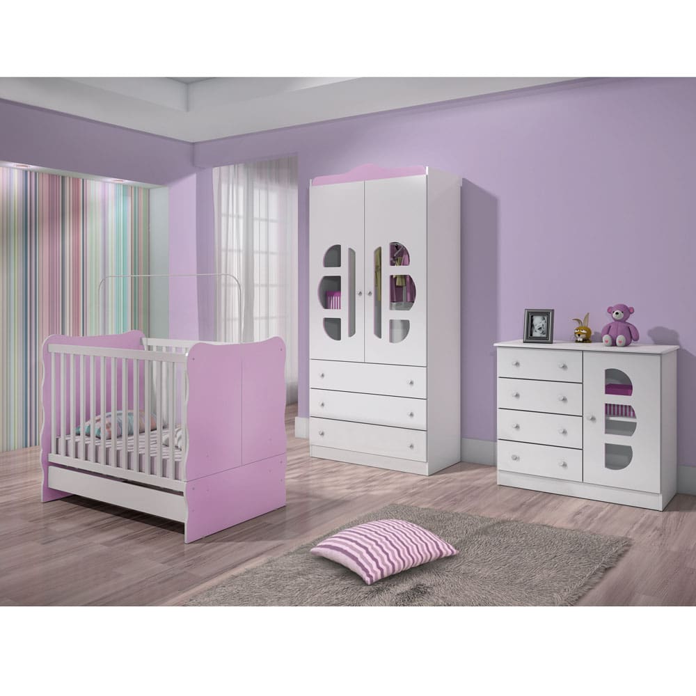 Berço Kiplac Móveis Pimpolho - Lilás - 1