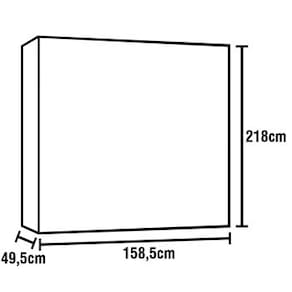 Guarda-Roupa Infantil Kiplac Móveis Canarinho com 4 Portas e 3 Gavetas - Branco - 2