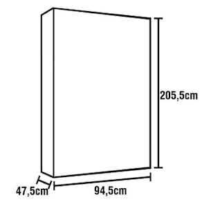 Guarda-Roupa Infantil Kiplac Móveis Carinhoso com 2 Portas e 3 Gavetas - Branco - 2