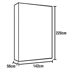 Roupeiro Infantil Multimóveis Multibaby Caramelo com 2 Portas e 3 Gavetas - Branco - 2