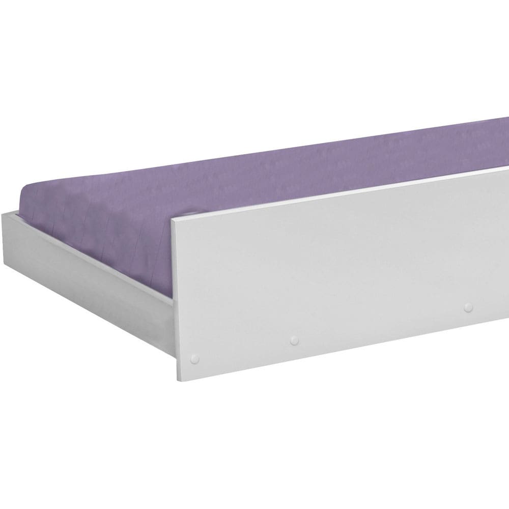 Cama Auxiliar Solteiro Móveis Canaã Encanto - Branco - 1