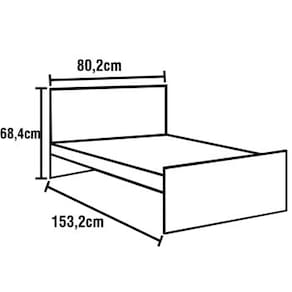 Cama Infantil Art in Móveis Meu Fofinho com Grade de Proteção - Branco - 2