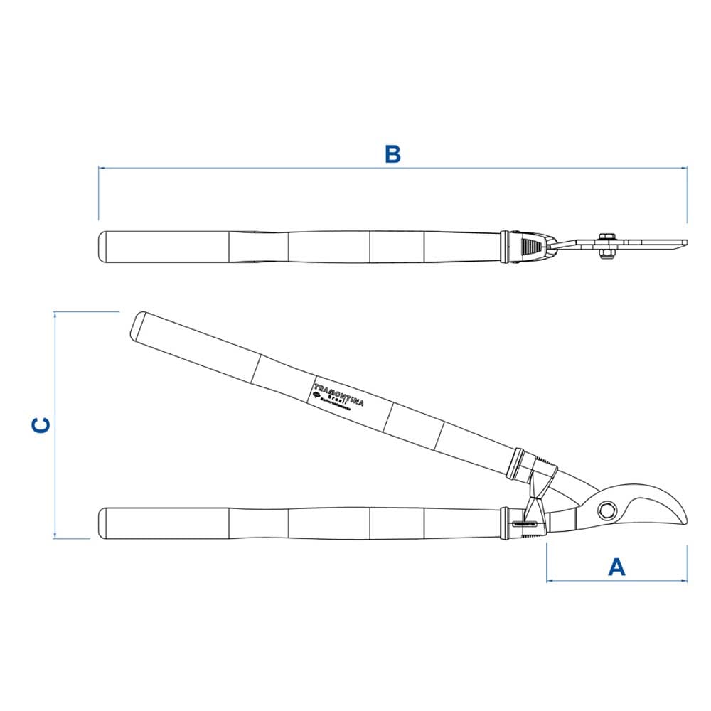 Tesourão de Poda Tramontina 78360505 com Cabo de Madeira - 43cm - TESOURAO DE PODA C CABO 43CM LJ E MADEIRA - 2