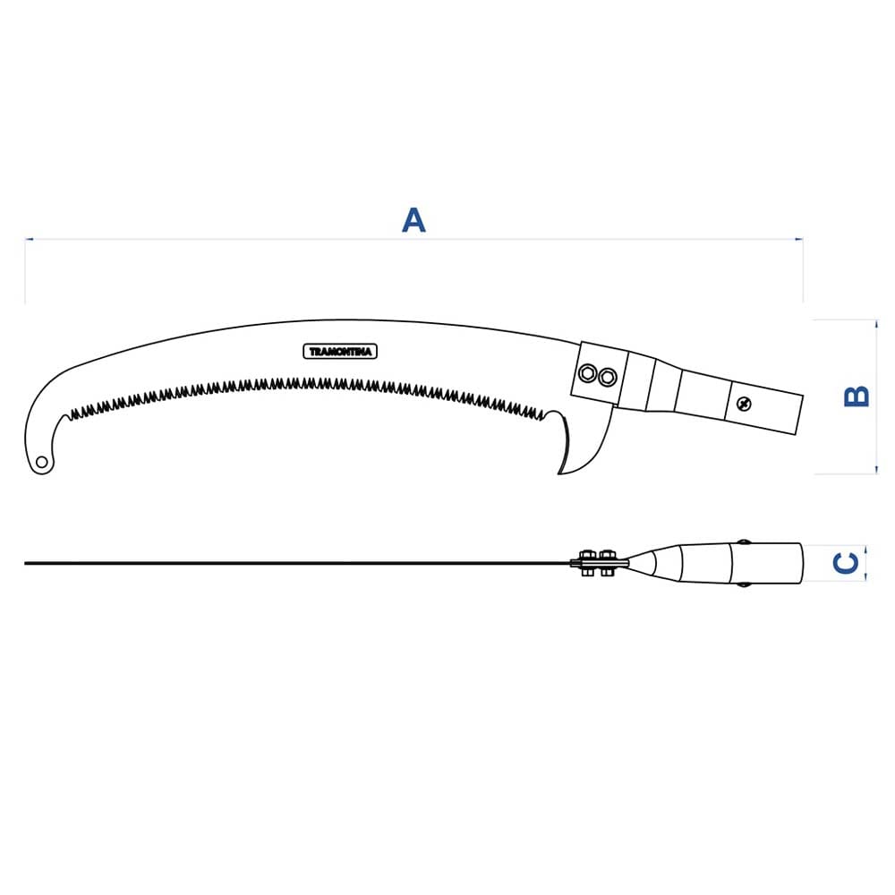 Serrote sem Cabo Tramontina - SERROTE COM GANCHO SEM CABO LJ TRAMONTINA - 1
