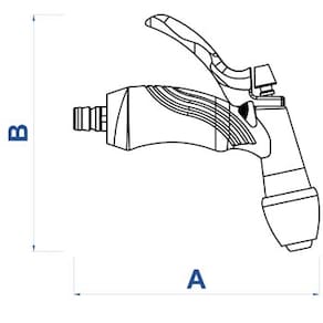 Hidropistola Tramontina para Engate Rápido - Metálica - HIDROPISTOLA METALICA P ENGATE RAPIDO METALICA - 1