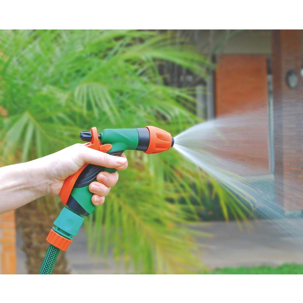 Hidropistola Jato Controlável Tramontina para Engate Rápido – Verde/Laranja - HIDROPISTOLA JATO CONTROLAVEL VD E LJ TRAMONTINA - 1