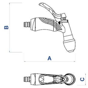Hidropistola Jato Controlável Tramontina para Engate Rápido – Verde/Laranja - HIDROPISTOLA JATO CONTROLAVEL VD E LJ TRAMONTINA - 2