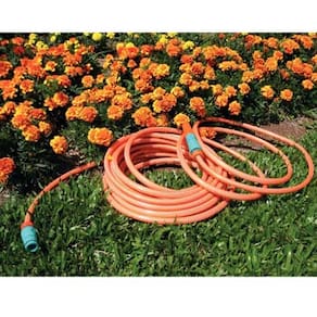 Mangueira Tramontina Super Flex de 1/2" com Engates Rápidos e Esguicho - 20m - Laranja - MANGUEIRA JARDIM S FLEX C ENG 20M LJ TRAMONTINA - 1