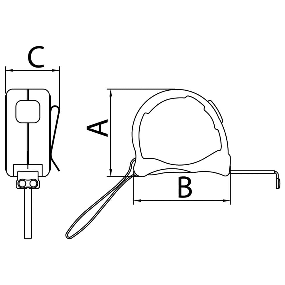 Trena Profissional Tramontina com 5 Metros - Preto - TRENA PROFISSIONAL 5M PR TRAMONTINA - 1