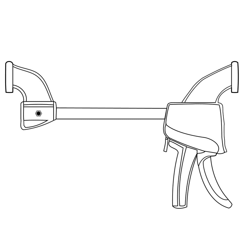 Grampo de Ação Rápida 6" Tramontina 43194006 - GRAMPO ACAO RAPIDA 6 AM TRAMONTINA - 2