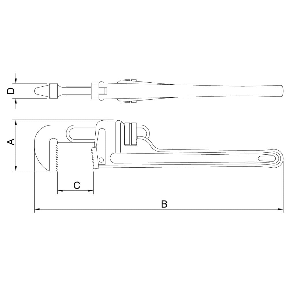 Chave para Tubo Tramontina Modelo Americano 10" - Amarela - CHAVE PARA TUBO MOD AMERICANO 10 AM TRAMONTINA - 1