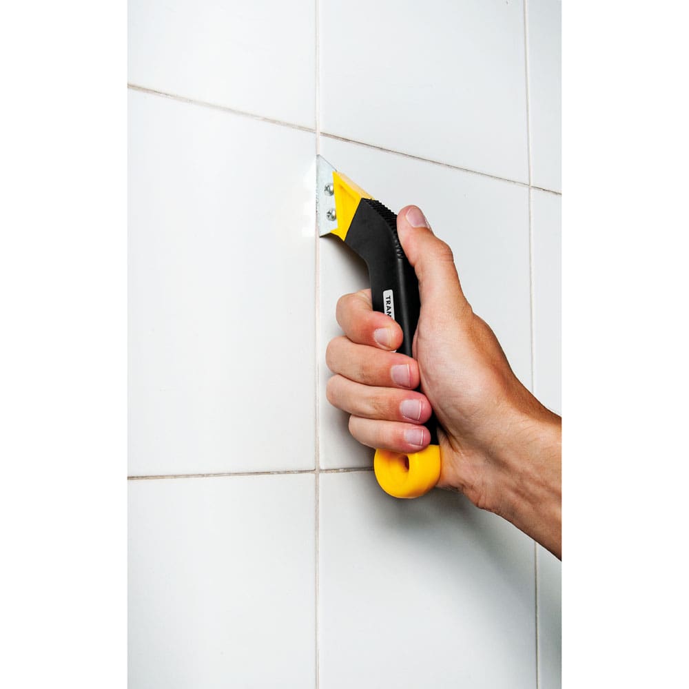 Raspador de Rejunte Tramontina – Preto/Amarelo - RASPADOR DE REJUNTE PR E AM TRAMONTINA - 1