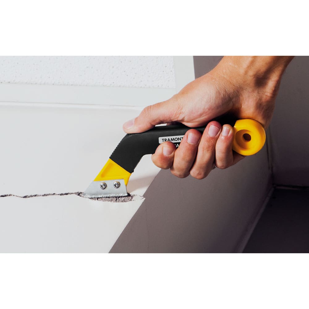 Raspador de Rejunte Tramontina – Preto/Amarelo - RASPADOR DE REJUNTE PR E AM TRAMONTINA - 2