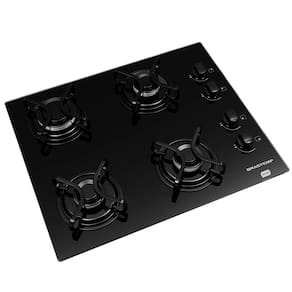 Cooktop a Gás Brastemp BDD61AE 4 Bocas com Grades Piatina e Acendimento Automático - Preto