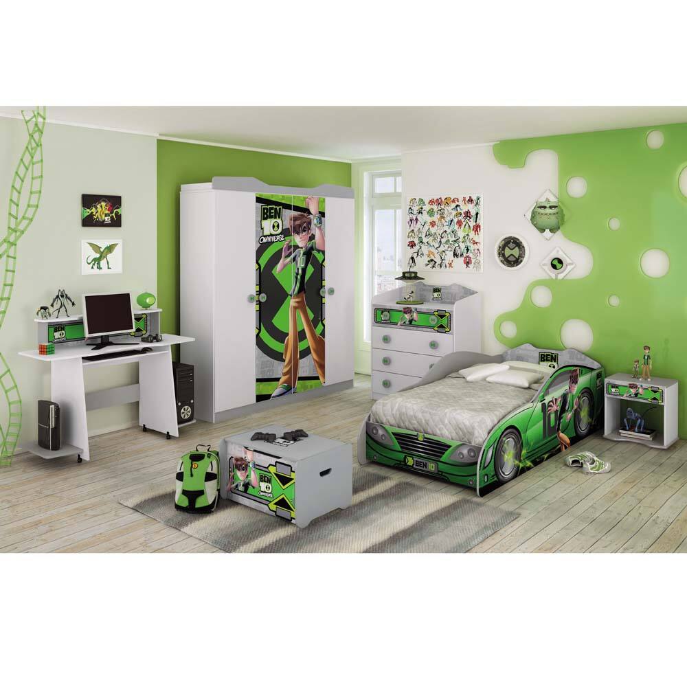 Baú Infantil Pura Magia Ben 10 Star - Verde/Cinza - Verde/Cinza - 1
