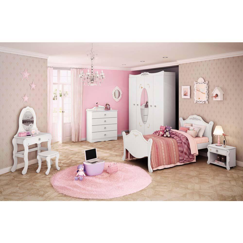 Cama Infantil Pura Magia Provençal Belle - Branca - Branca - 1