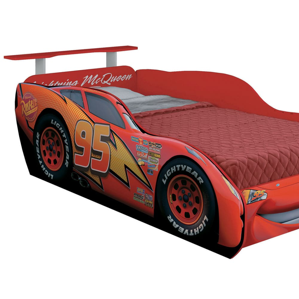Cama Infantil Pura Magia Carros Disney Star com Aerofólio - Vermelha - 1