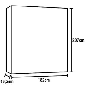 Guarda-Roupa Infantil Pura Magia Ben 10 Star com 4 Portas e 2 Gavetas - Verde/Branco - 3