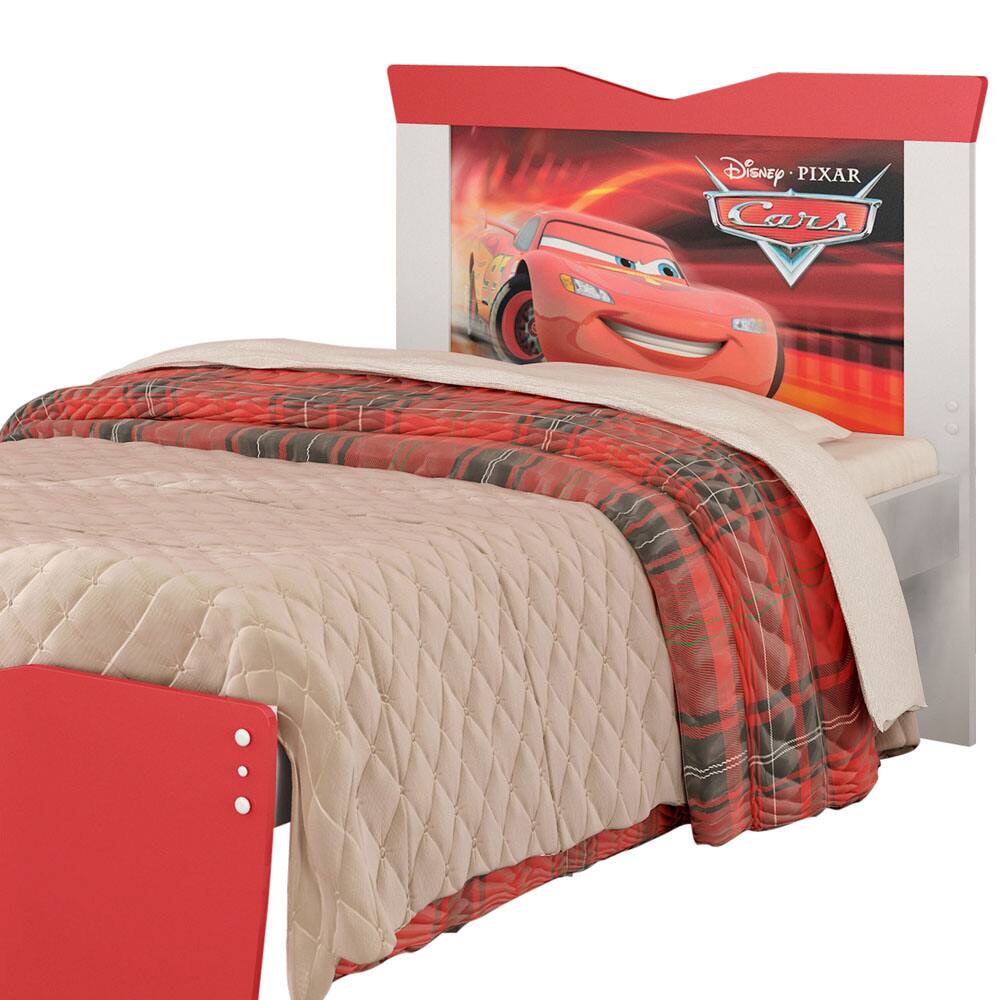 Cama Infantil Pura Magia Carros Disney Happy - Vermelha - Vermelha - 1