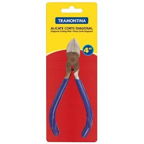 Alicate Corte Diagonal Tramontina p/ Bijouteria 4" - ALICATE BIJU CORTE DIAGONAL 41105302 TRAMONTINA - 1